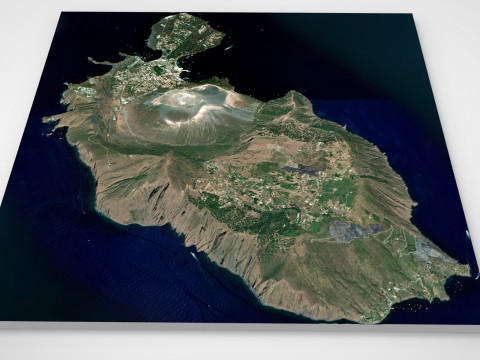 Vulcano Porto Aeolian Islands Sicily Italy Model 3D