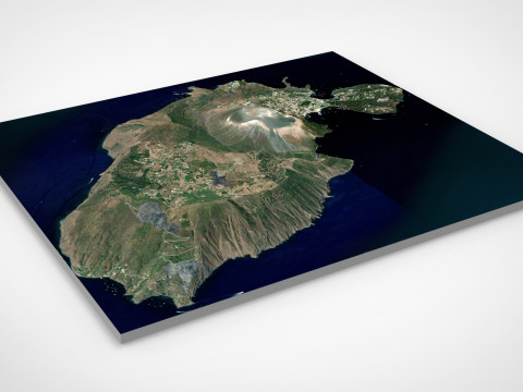 Vulcano Porto Aeolian Islands Sicily Italy Model 3D