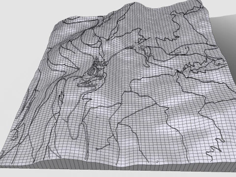 Est&acirc;ncia de esqui de Peyragude Pirineus Franceses Fran&ccedil;a Modelo 3D
