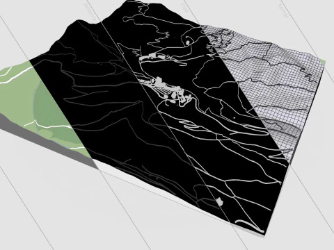 Est&acirc;ncia de esqui de Peyragude Pirineus Franceses Fran&ccedil;a Modelo 3D