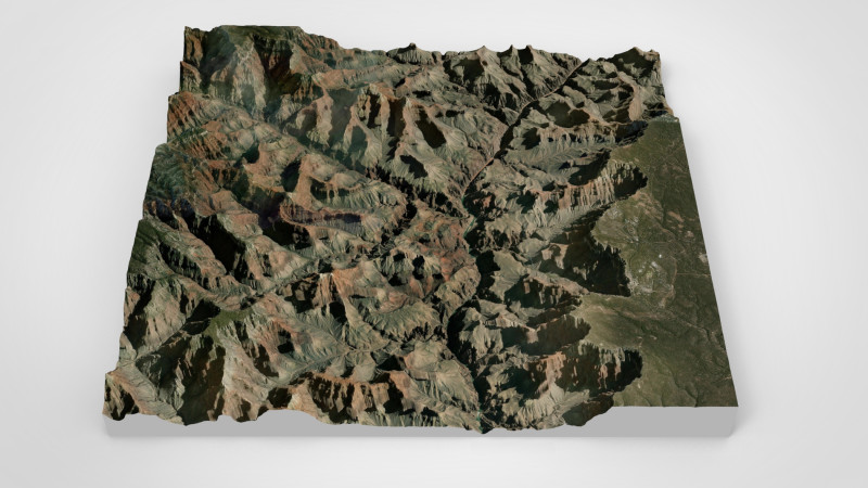 Mountain landscape The Grand Canyon in Arizona USA Model 3D .c4d .max .obj .3ds .fbx .stl .blend