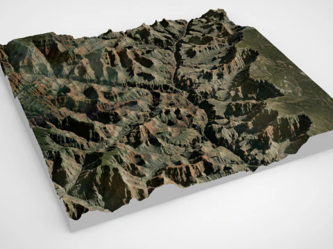 Mountain landscape The Grand Canyon in Arizona USA 3D Model