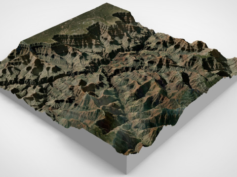 Mountain landscape The Grand Canyon in Arizona USA Model 3D