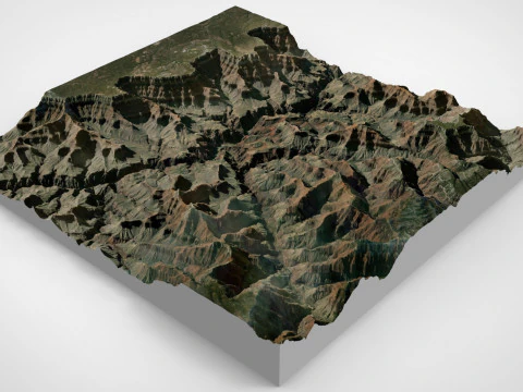 Mountain landscape The Grand Canyon in Arizona USA 3D Model