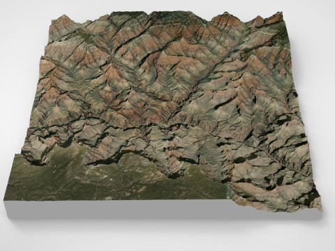 Mountain landscape The Grand Canyon in Arizona USA Model 3D