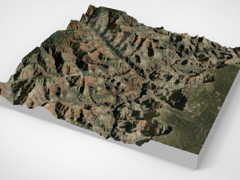 Mountain landscape The Grand Canyon in Arizona USA Model 3D