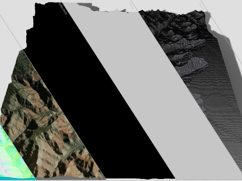 Mountain landscape The Grand Canyon in Arizona USA Model 3D