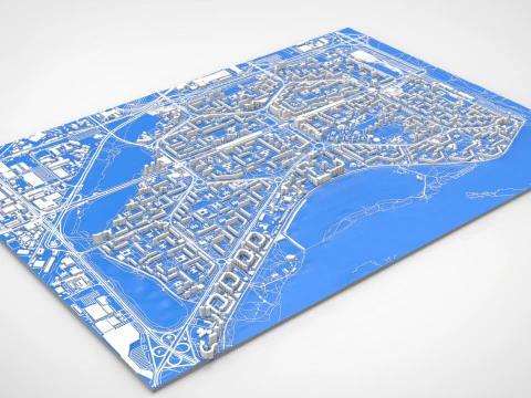 Cityscape Kyiv Ukraine Obolon fragment city 3D Model