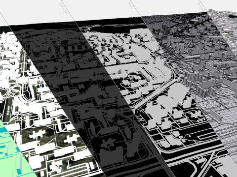 Cityscape Kyiv Ukraine Obolon fragment city 3D Model
