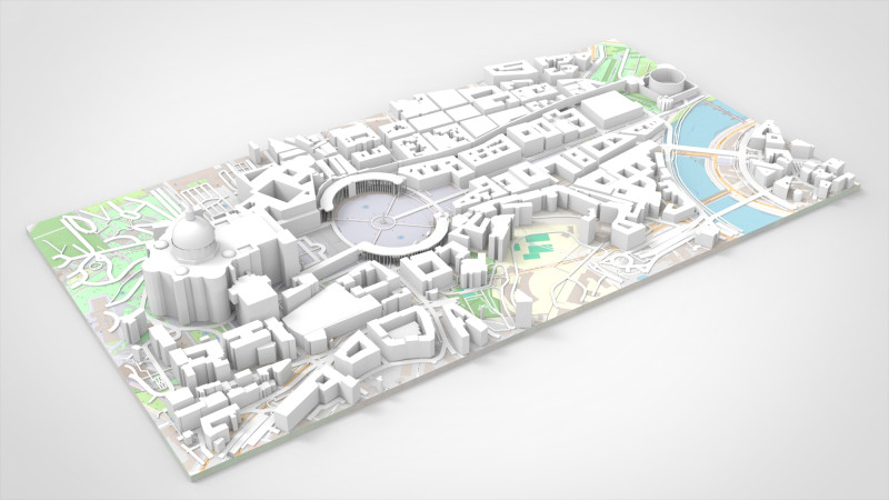 St Peters Square Vatican 3D Model .c4d .max .obj .3ds .fbx .stl .blend 