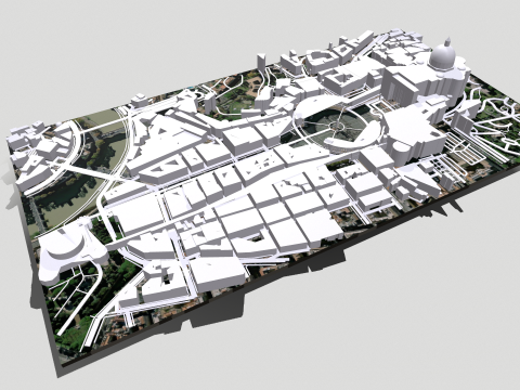 St Peters Square Vatican 3D Model