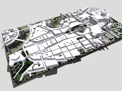 St Peters Square Vatican 3D Model