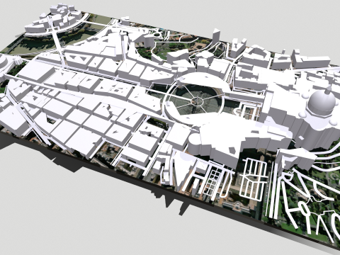 St Peters Square Vatican 3D Model