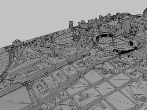 St Peters Square Vatican 3D Model