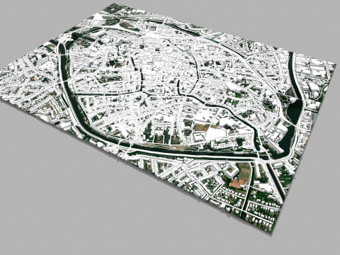 Cityscape Brugge Belgium Modelo 3D