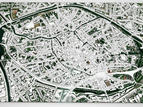 Cityscape Brugge Belgium Modelo 3D