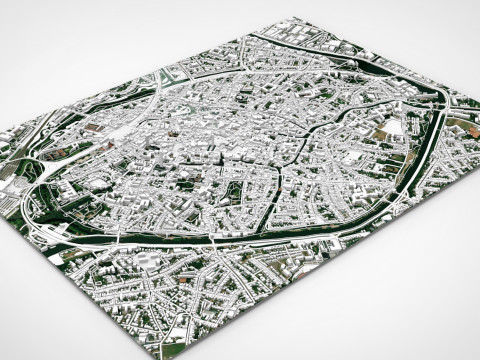 Cityscape Brugge Belgium Modelo 3D