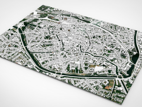 Cityscape Brugge Belgium Modelo 3D