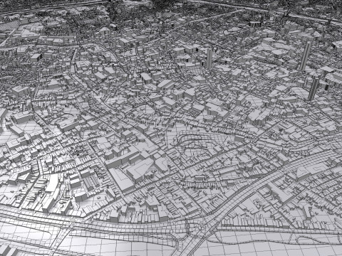 Cityscape Brugge Belgium Modelo 3D