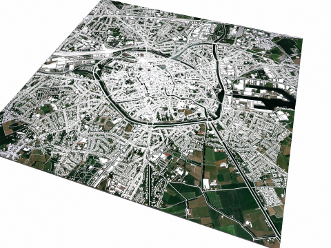 Cityscape Brugge Belgium Modelo 3D