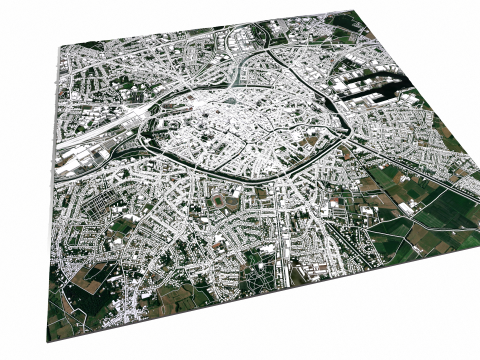Cityscape Brugge Belgium Modelo 3D