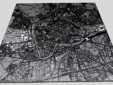 Cityscape Brugge Belgium Modelo 3D
