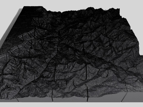 Puzzle Mountain landscape The Grand Canyon Arizona USA 3D 모델