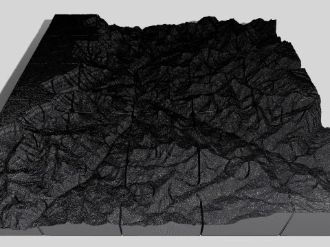Puzzle Mountain landscape The Grand Canyon Arizona USA 3D Model