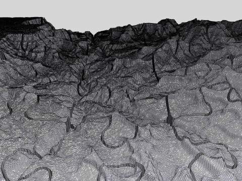 Puzzle Mountain landscape The Grand Canyon Arizona USA 3D 모델