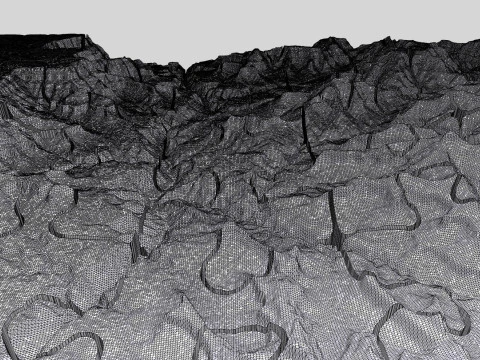 Puzzle Mountain landscape The Grand Canyon Arizona USA 3D Model