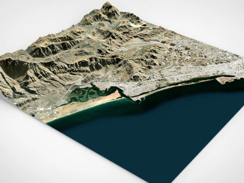 Cityscape Ras al-Khaimah United Arab Emirates 3D Model