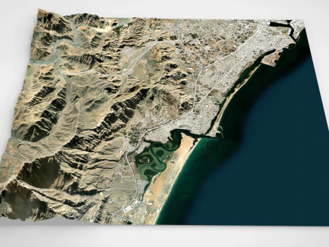 Cityscape Ras al-Khaimah United Arab Emirates 3D Model