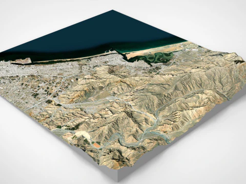 Cityscape Ras al-Khaimah United Arab Emirates 3D Model