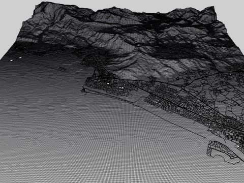 Cityscape Ras al-Khaimah United Arab Emirates 3D Модель