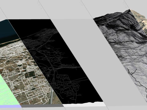 Cityscape Ras al-Khaimah United Arab Emirates 3D Model