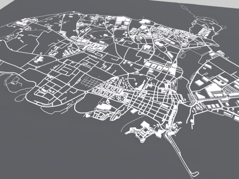 Cityscape Peniche Portugal Modelo 3D
