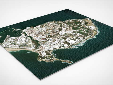 Cityscape Peniche Portugal Modelo 3D