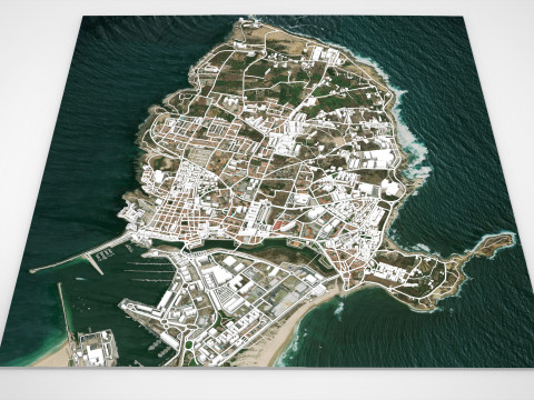 Cityscape Peniche Portugal Modelo 3D
