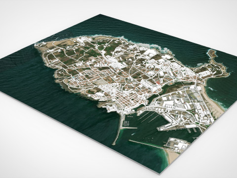 Cityscape Peniche Portugal Modelo 3D