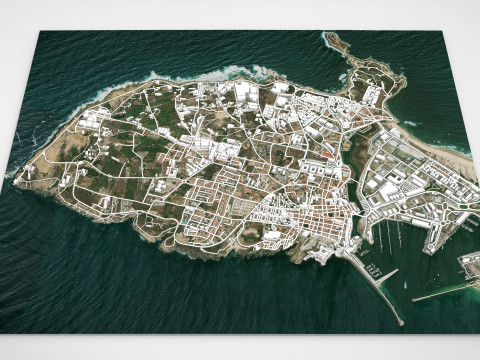 Cityscape Peniche Portugal Modelo 3D