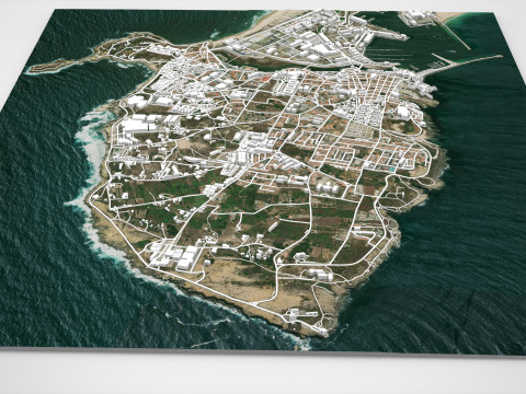 Cityscape Peniche Portugal Modelo 3D