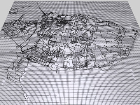 Cityscape Peniche Portugal Modelo 3D