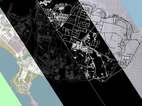 Paisagem urbana de Peniche Portugal Modelo 3D