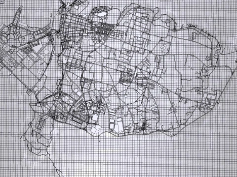 Paisagem urbana de Peniche Portugal Modelo 3D