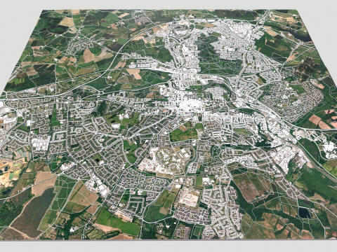 Cityscape Colchester United Kingdom 3Dモデル