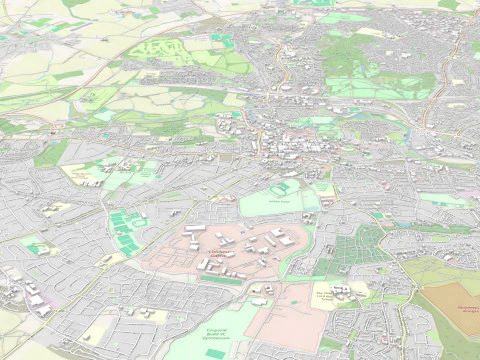 Cityscape Colchester United Kingdom 3D Model
