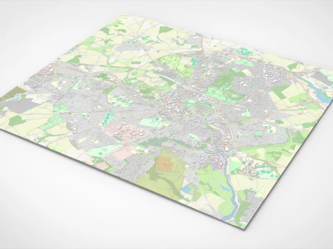 Cityscape Colchester United Kingdom 3D Model
