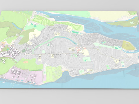 Canvey Island Ireland 3D Model