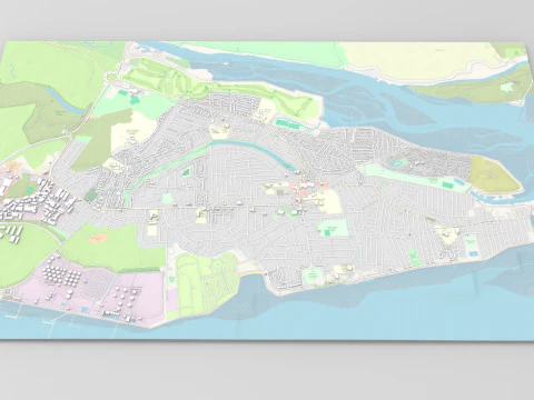Canvey Island Irlanda Modello 3D