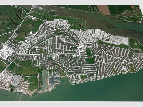 Canvey Island Ireland 3D Model